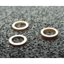 Podložka zadní osy 0,25mm (osa 3mm) Mosaz