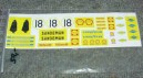 Samolepky 1/24 Porsche 917K Sandeman (žluté)