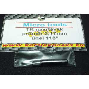 TK navrtávák 118° průměr 3,17mm
