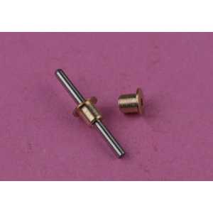 Pouzdro mosazné dlouhé 2x1x2,3mm (DxD1xB)